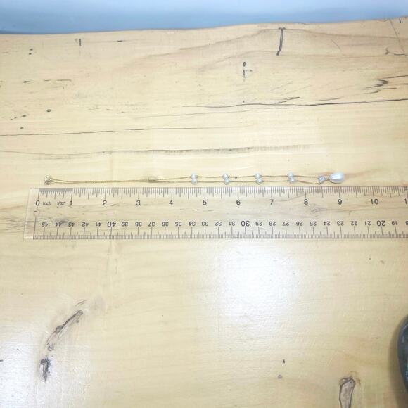 Ross Simons 14k Gold Cultured Pearl Diamond Heart Necklace 17" - Picture 9 of 14